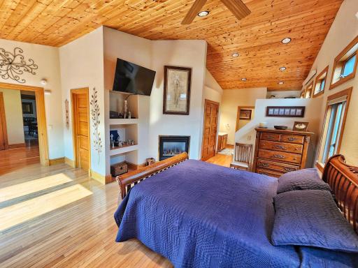 Gas Fireplace in Master