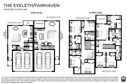 Welcome home to the Fairhaven floor plan in Brookshire with private covered patio and upper-level covered deck.