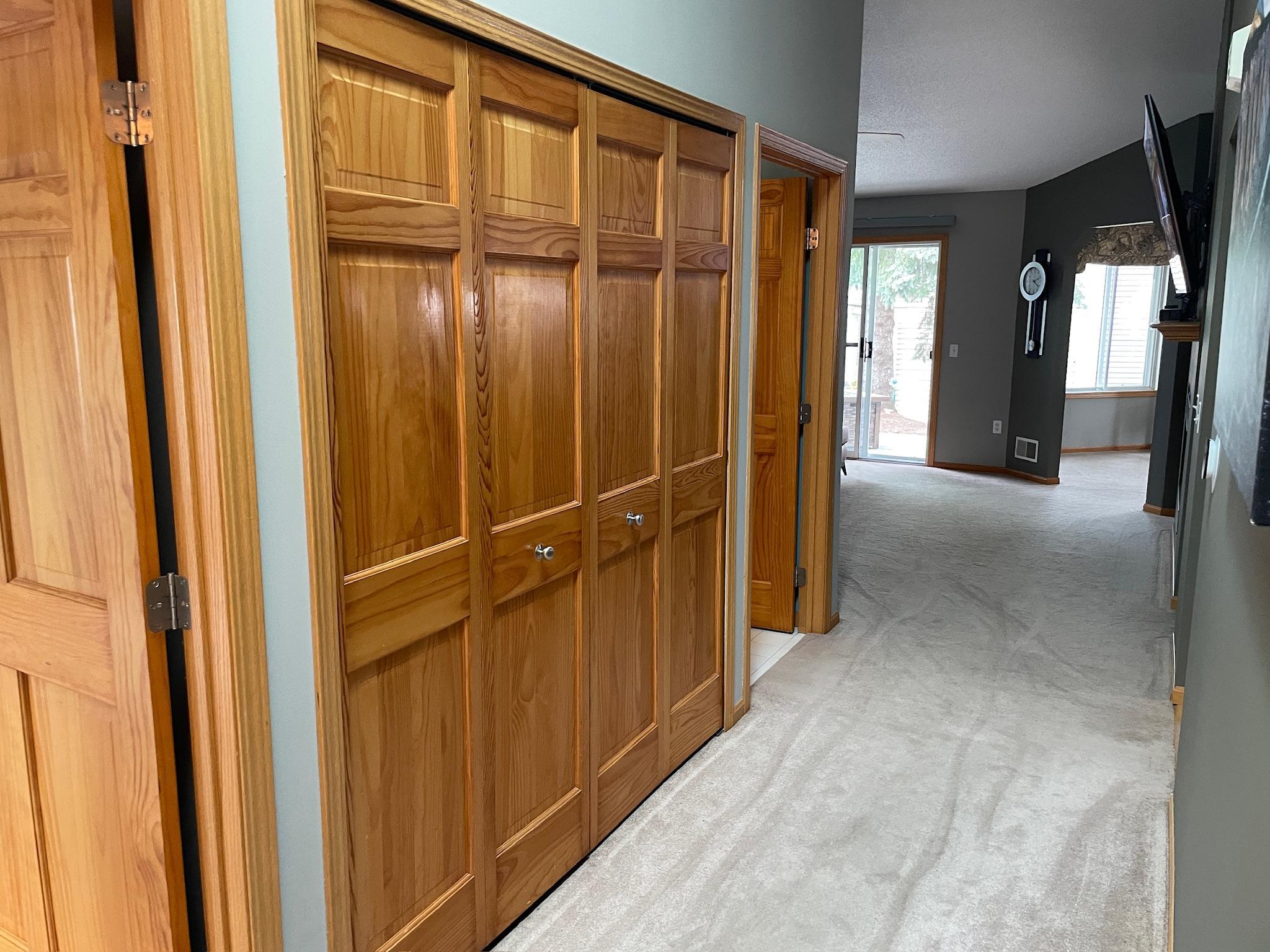 All interior doors solid wood, raised panels