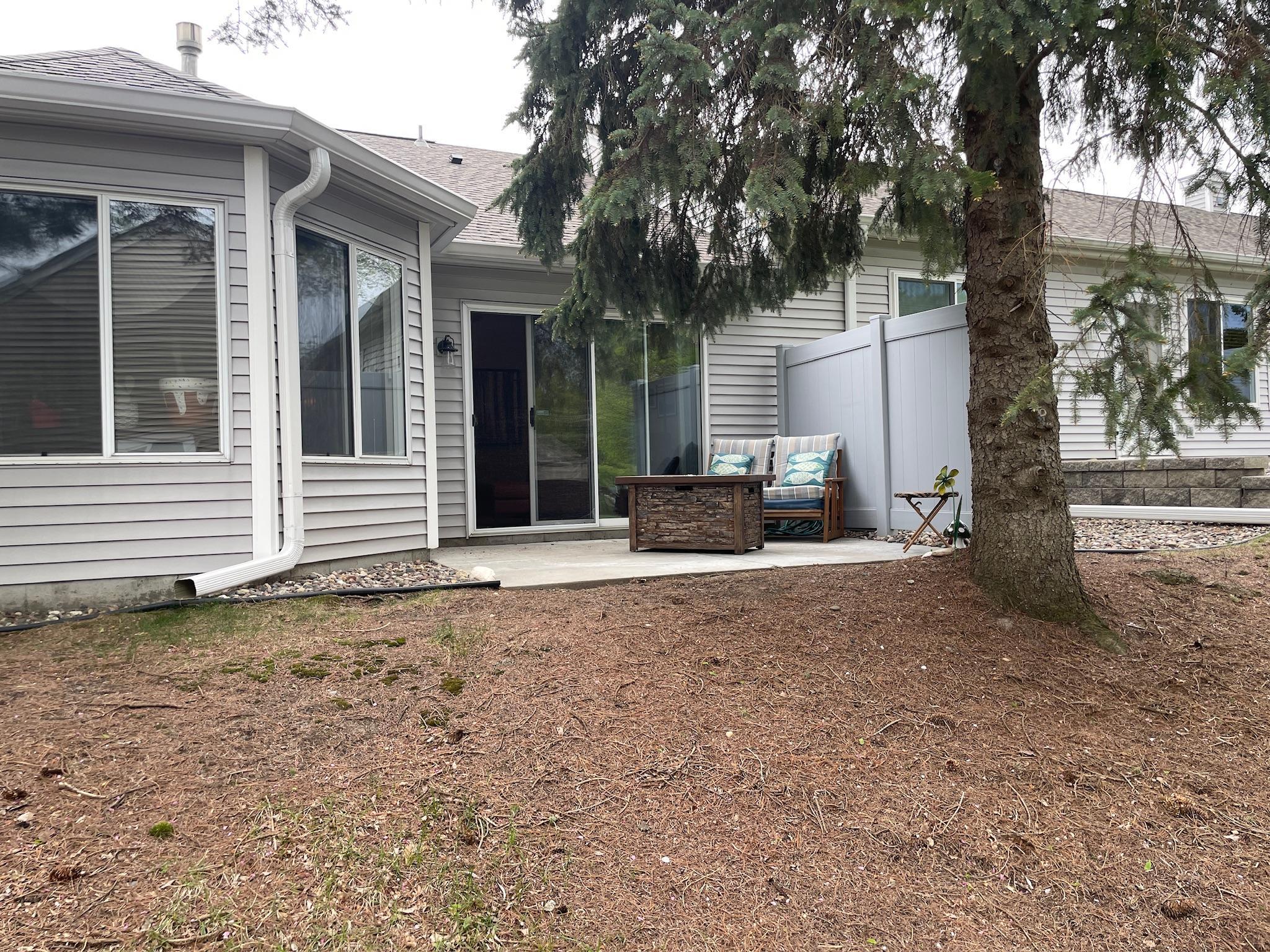 Closer view. Trees add privacy & shade.