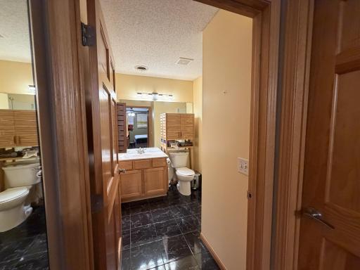 3/4 Primary Bathroom, Note Ceramic Floors.