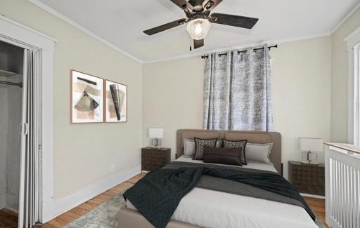 Front 2nd bedroom on the main virtually staged!