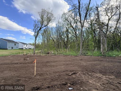 Final graded area will have irrigation and sod - the trees beyond are also on the lot - see supplements for exact dimensions/lot survey