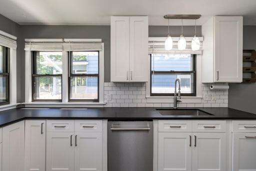 Windows everywhere allow for a lot of natural light to fill the home.