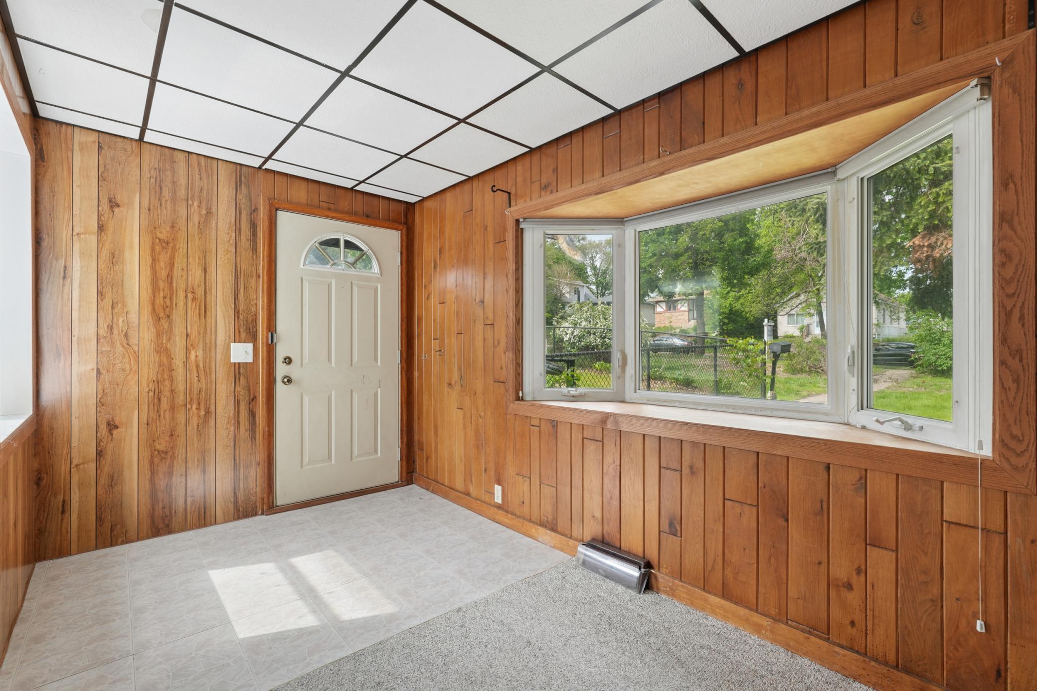 Entrance. Several Bay Windows in this home.