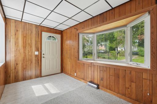 Entrance. Several Bay Windows in this home.