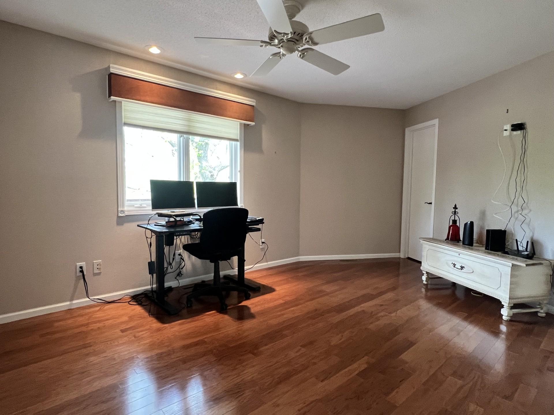 Bedroom #2 or Main floor office with private access from garage