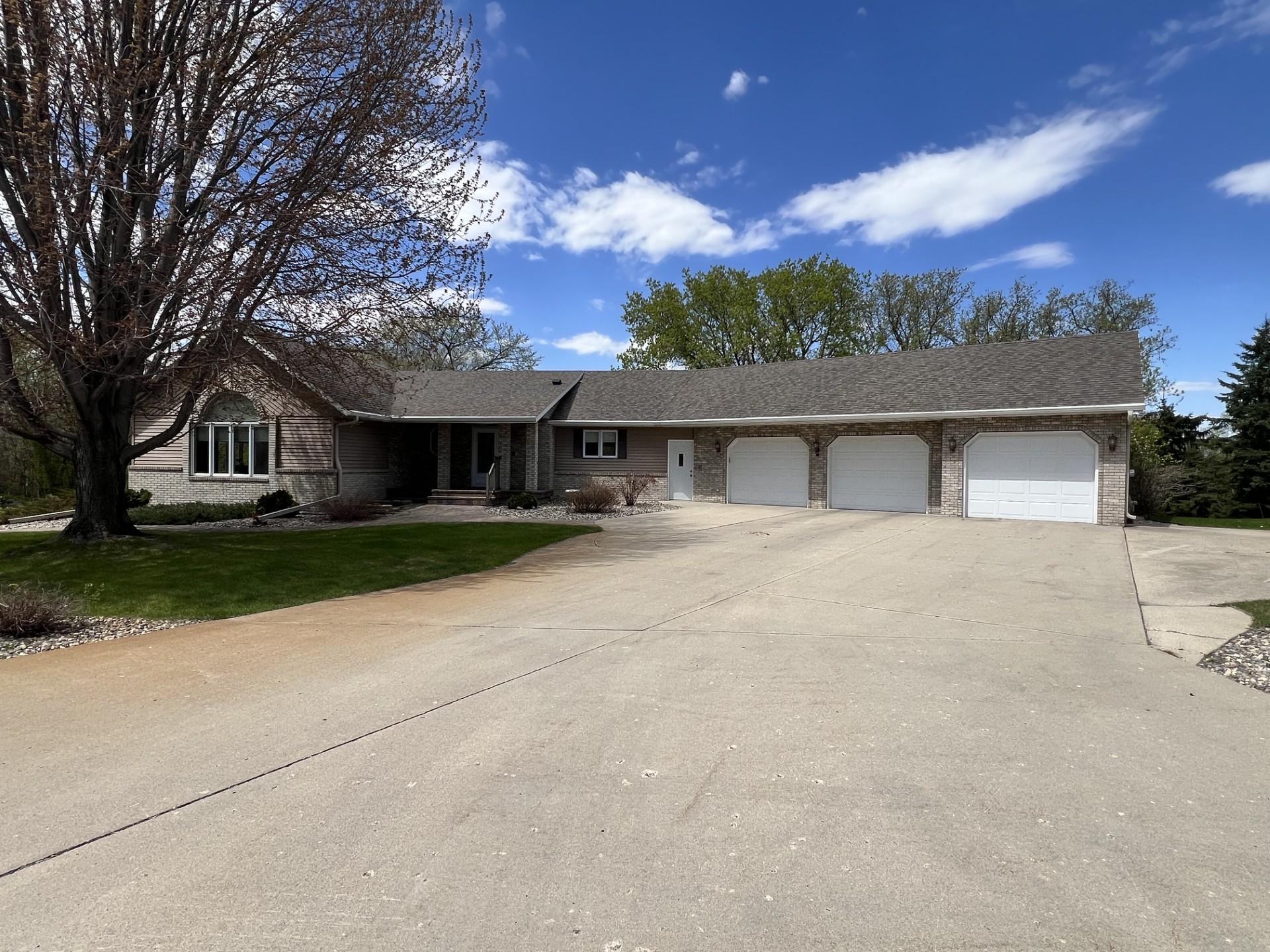 Massive concrete driveway