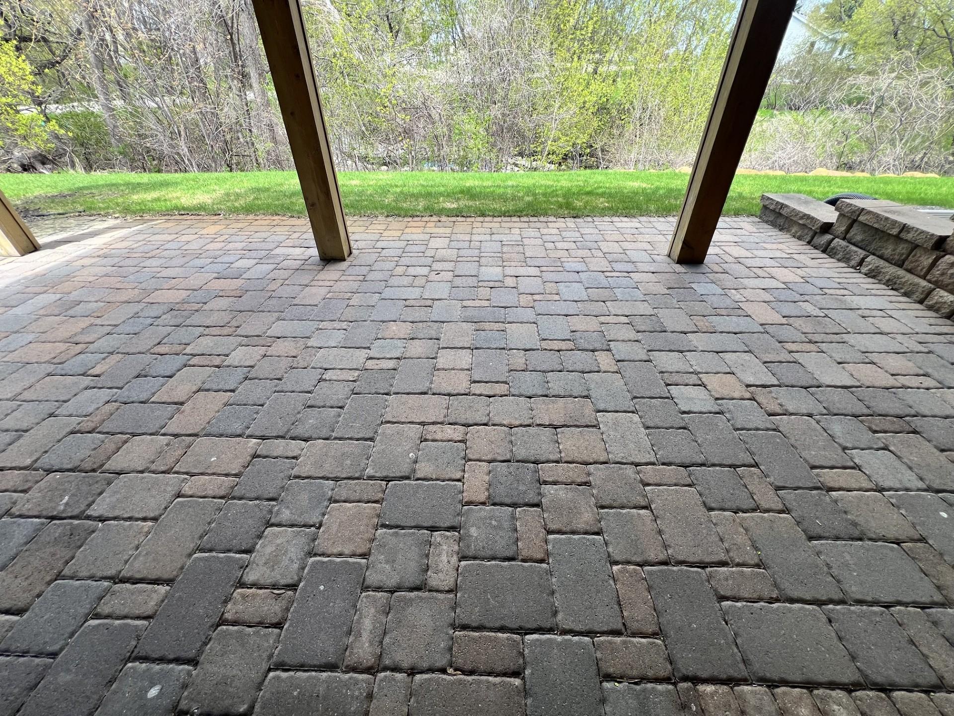 Large paver patio