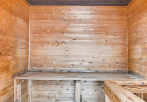 Men and Women seperate Saunas each with shower, changing room and bathroom.png