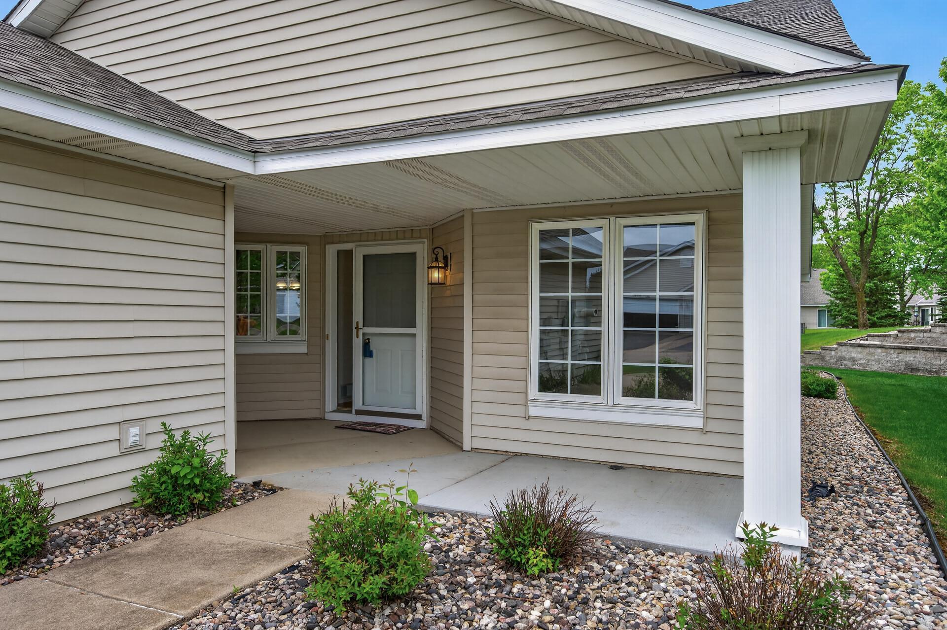 Covered front patio