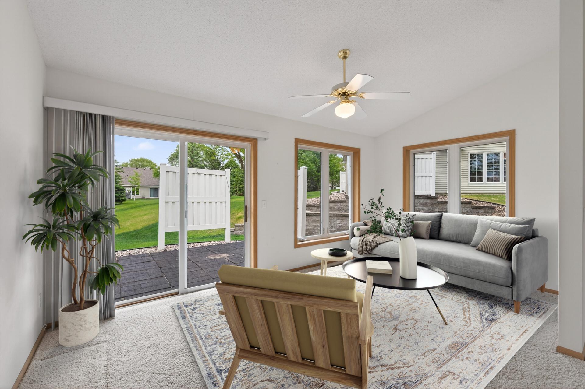 4 season sun room - virtual staging