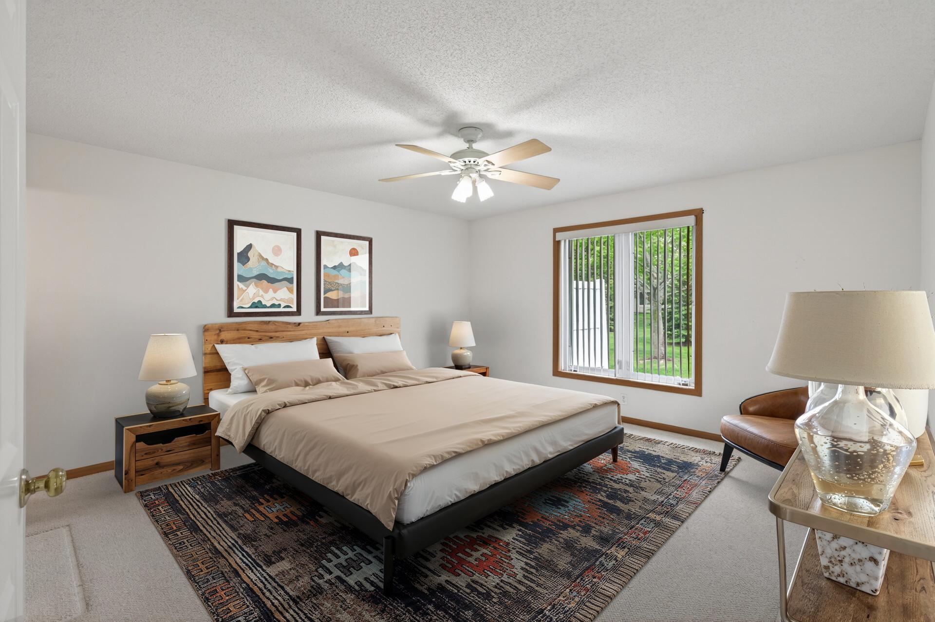 Primary Bedroom - virtual staging