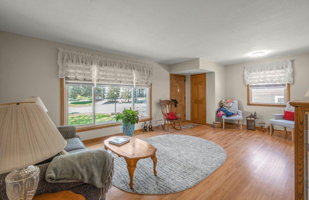 Spacious Living Room with new shades