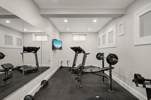Home gym.