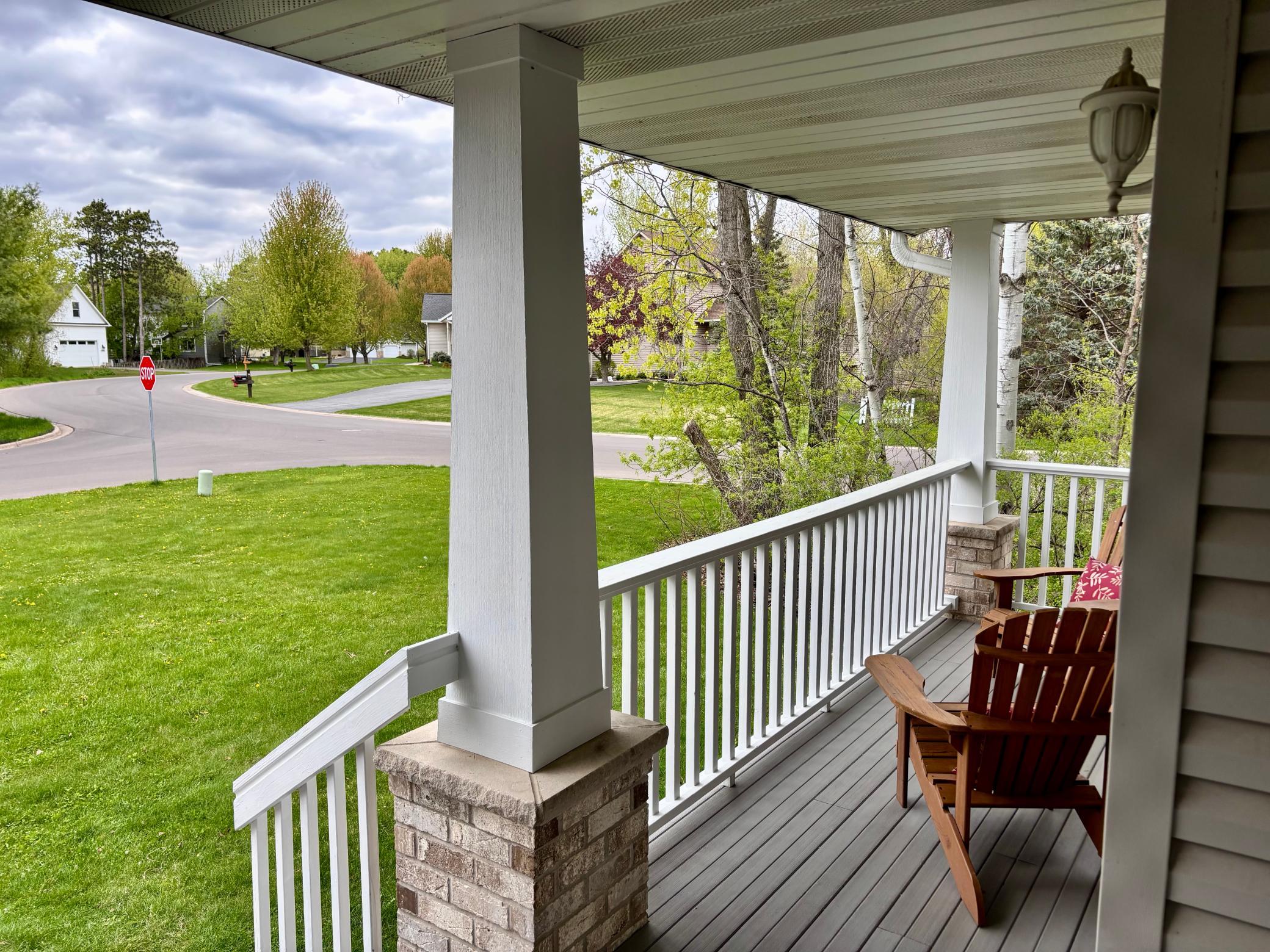 A large front porch is a great way to relax or to connect with neighbors.