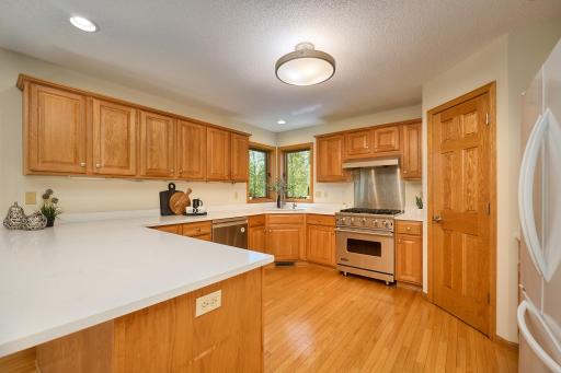 Updated kitchen with spacious pantry and high end appliances