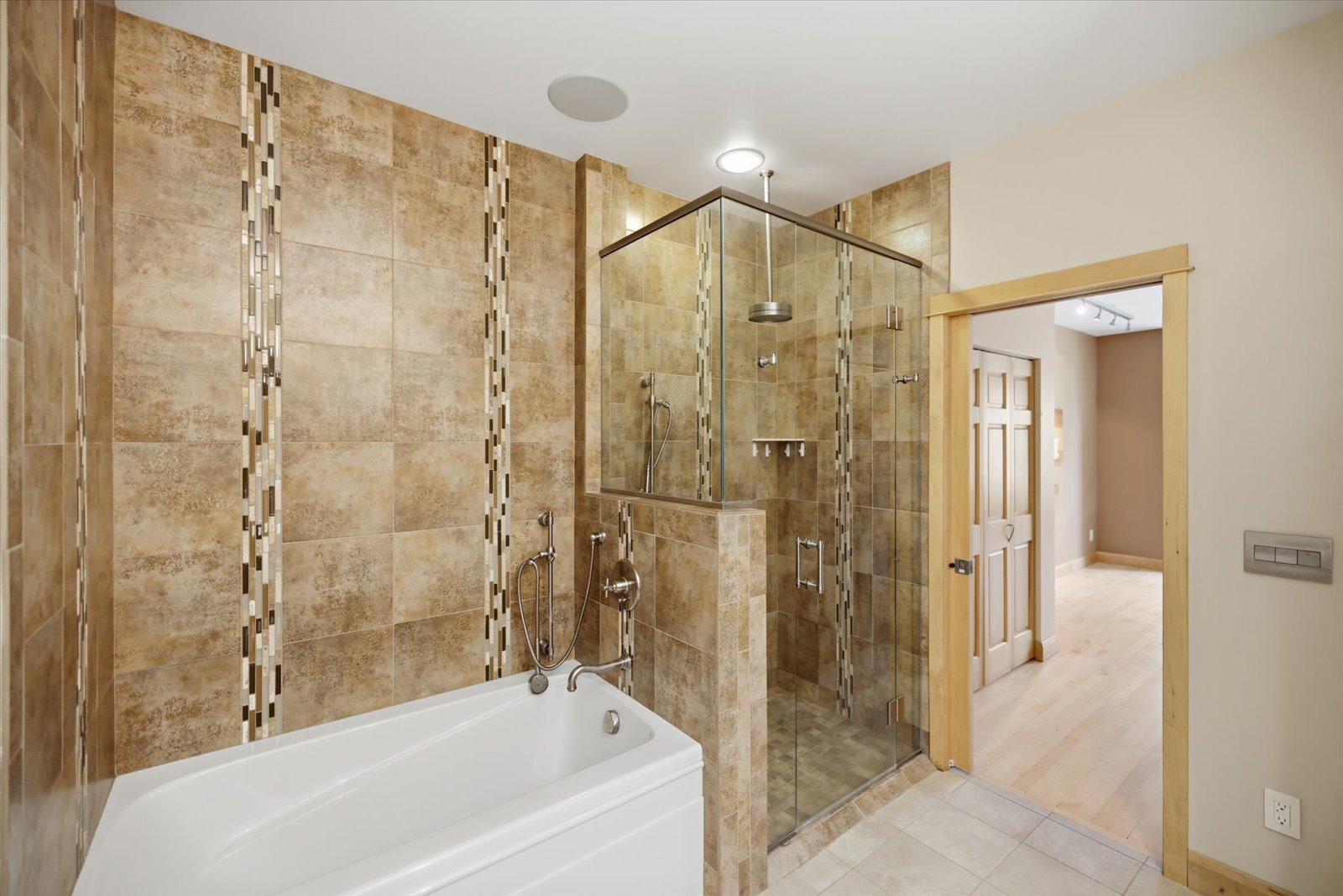 Master bath - tub and shower