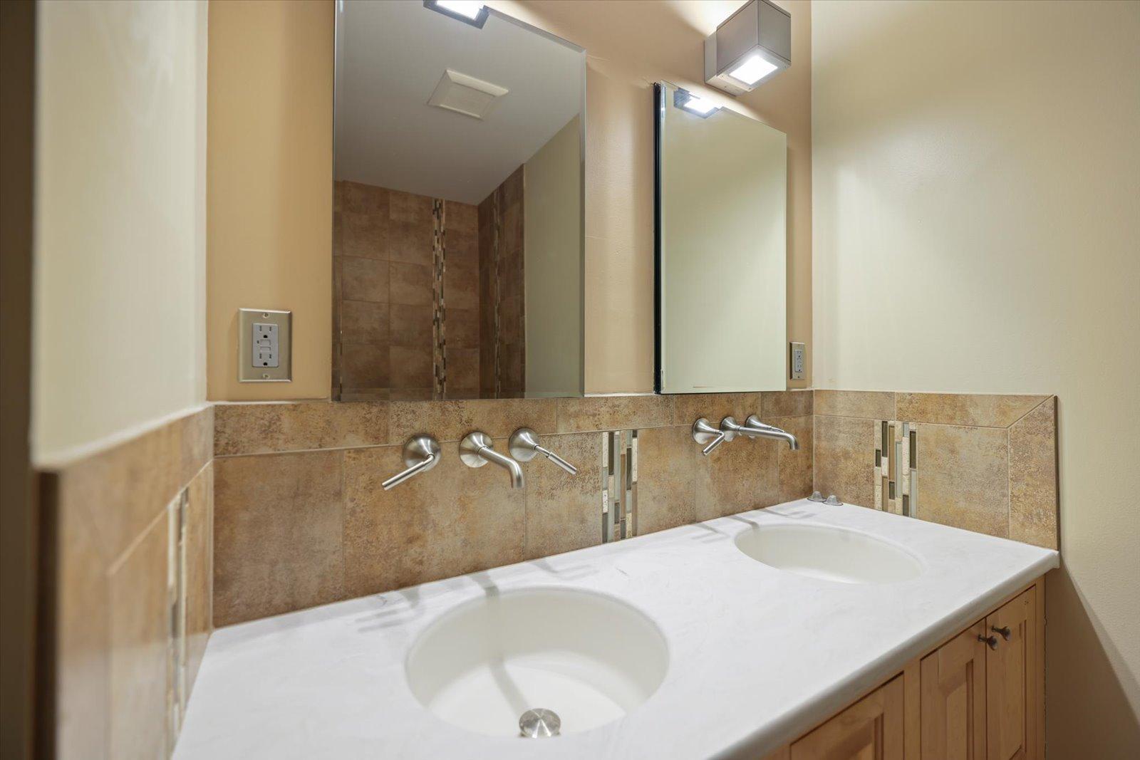 Double sink in master bath