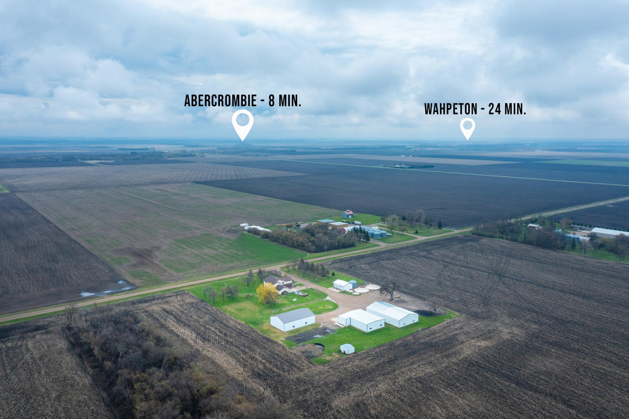 Farm Distance to Fort Saloon & Wahpeton