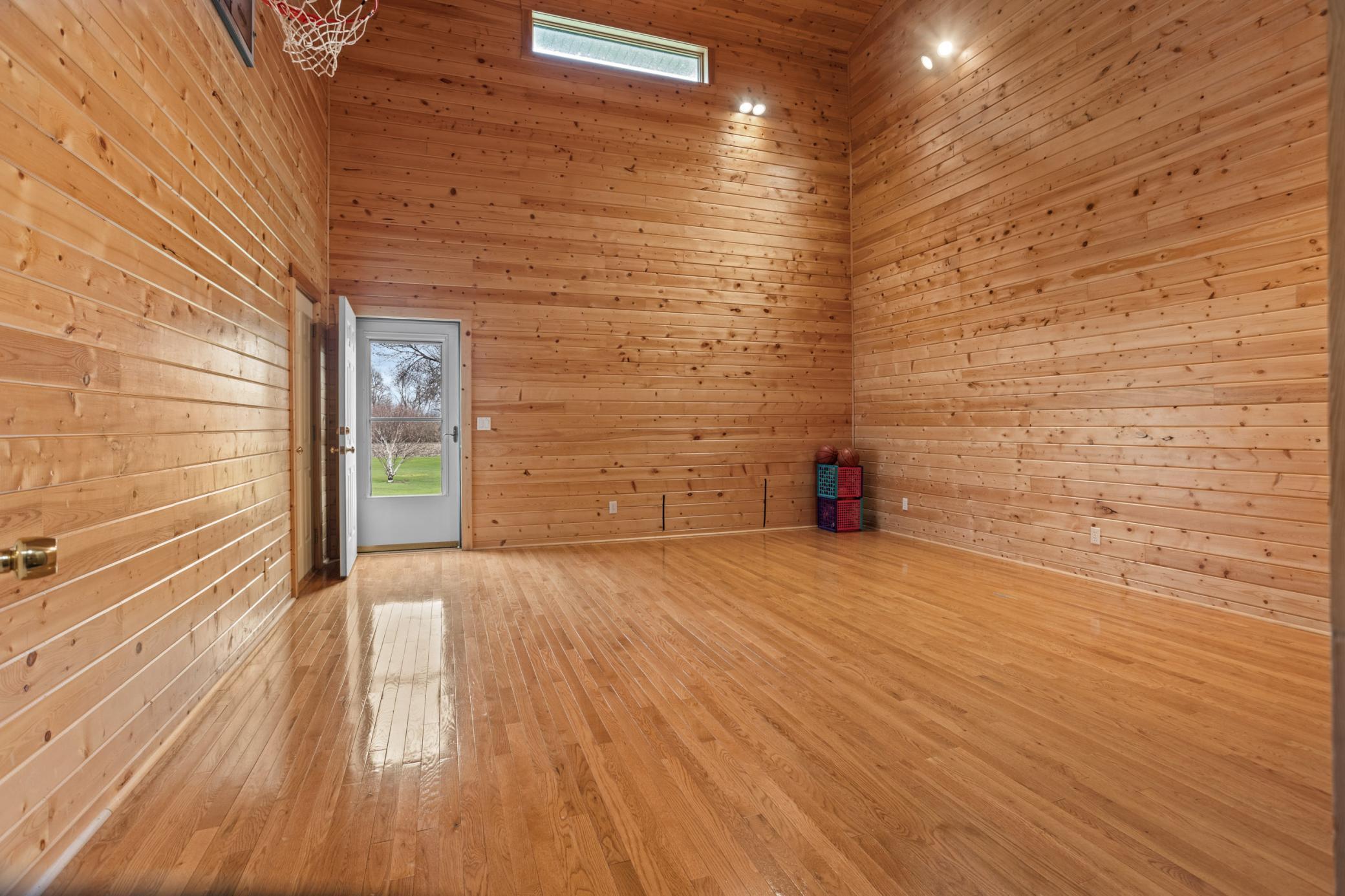 Sport Court Door to Backyard