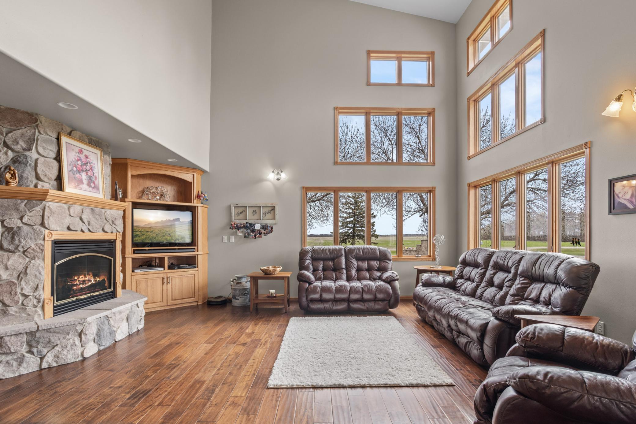 Great Room with Cathedral Ceilings