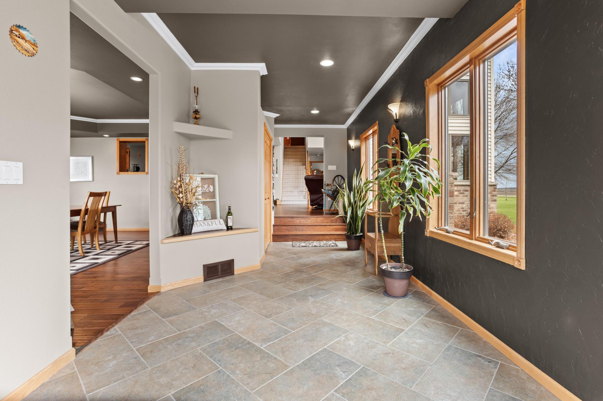 Foyer Featuring Italian Tile