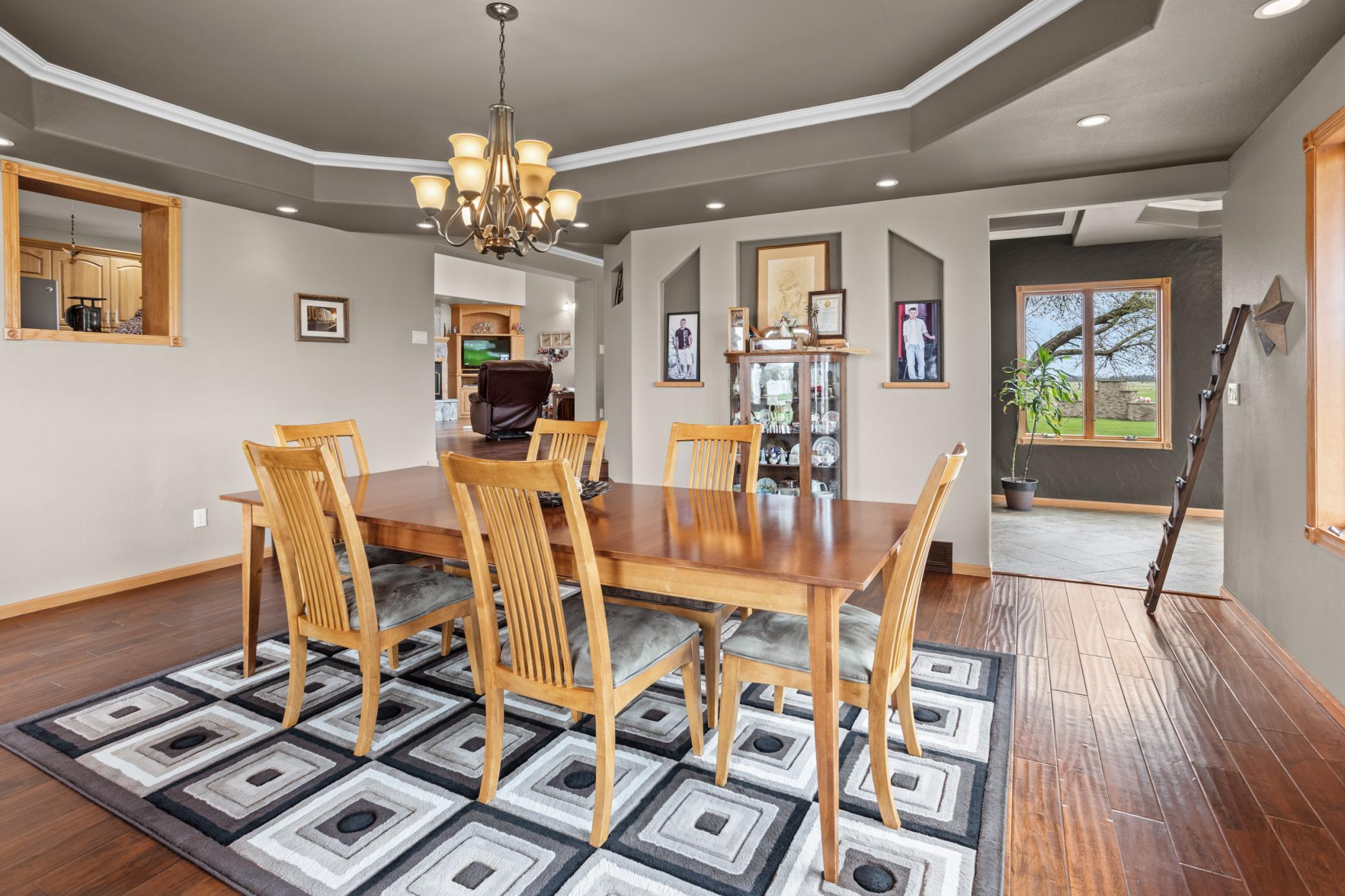Dining Room with Hardwood Flooring