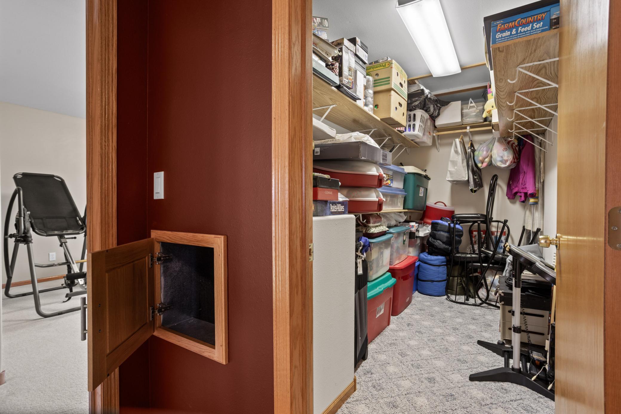 Storage Room with LAUNDRY CHUTE!
