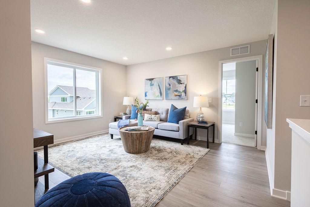 2nd floor features open sun-filled loft, 2nd floor Laundry room; 3 bedrooms Including Spacious Primary Suite with Oversized walk-in Closet.