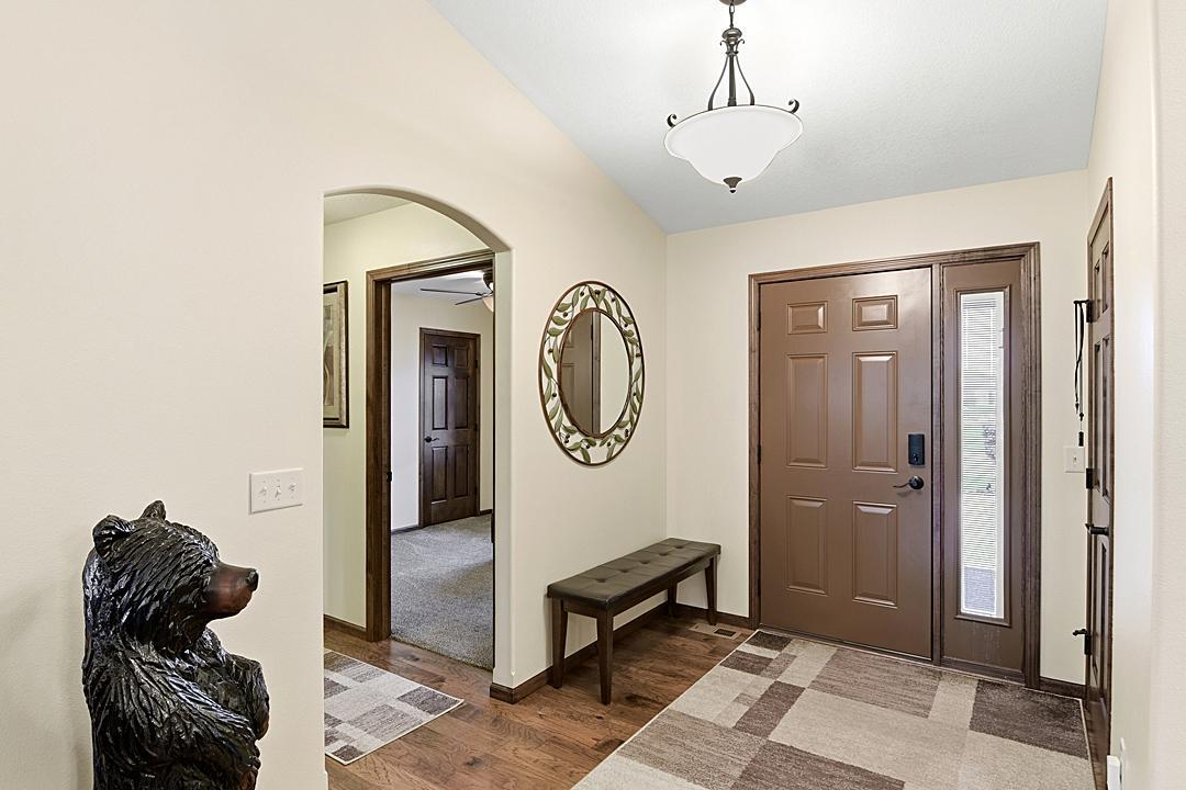 Entry Way, Hickory Hardwood Floors, Closet