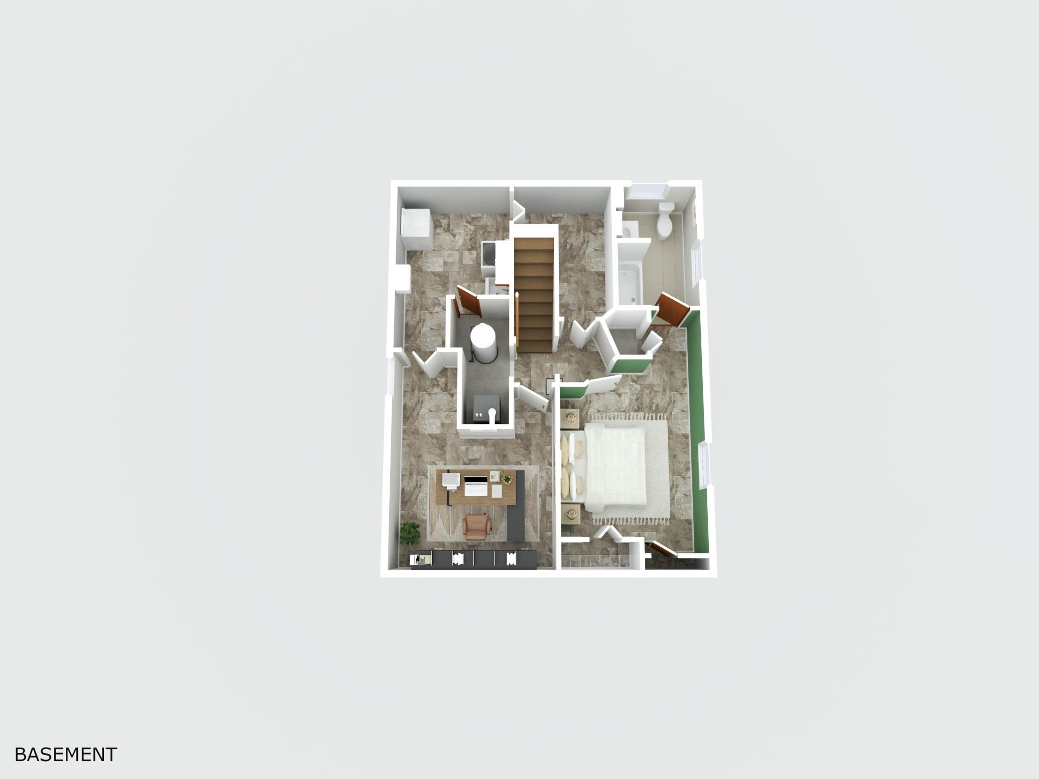 Basement 3D Floor Plan