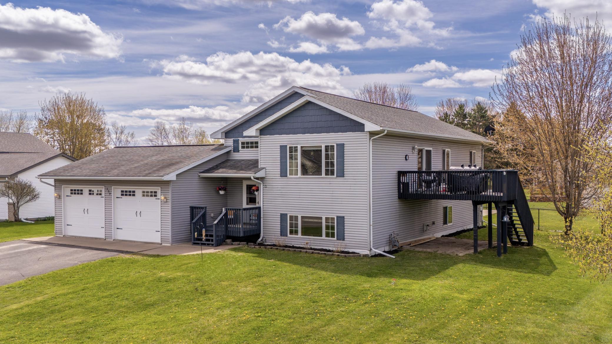 Landscaped front yard