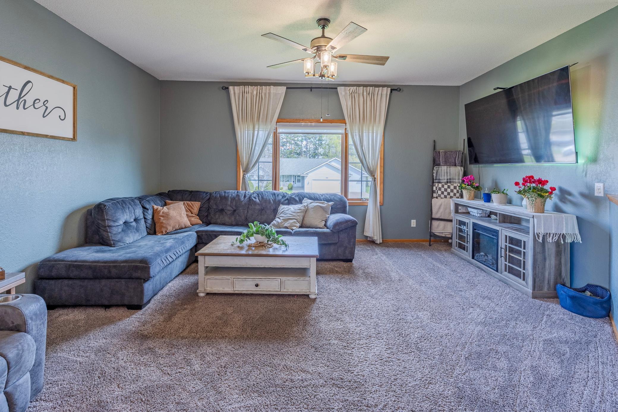 Upper level living room