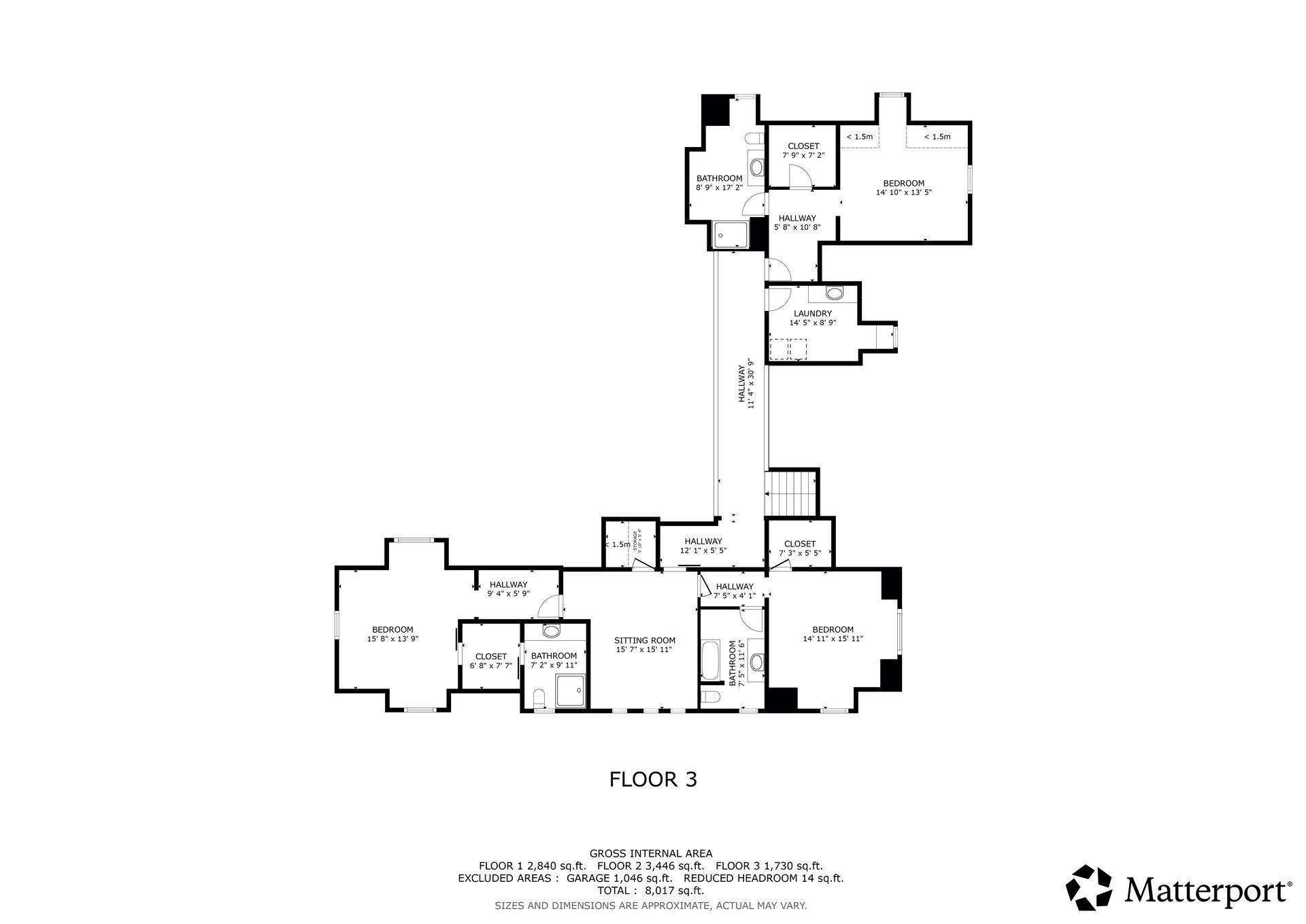 Floor plan- Upper Level