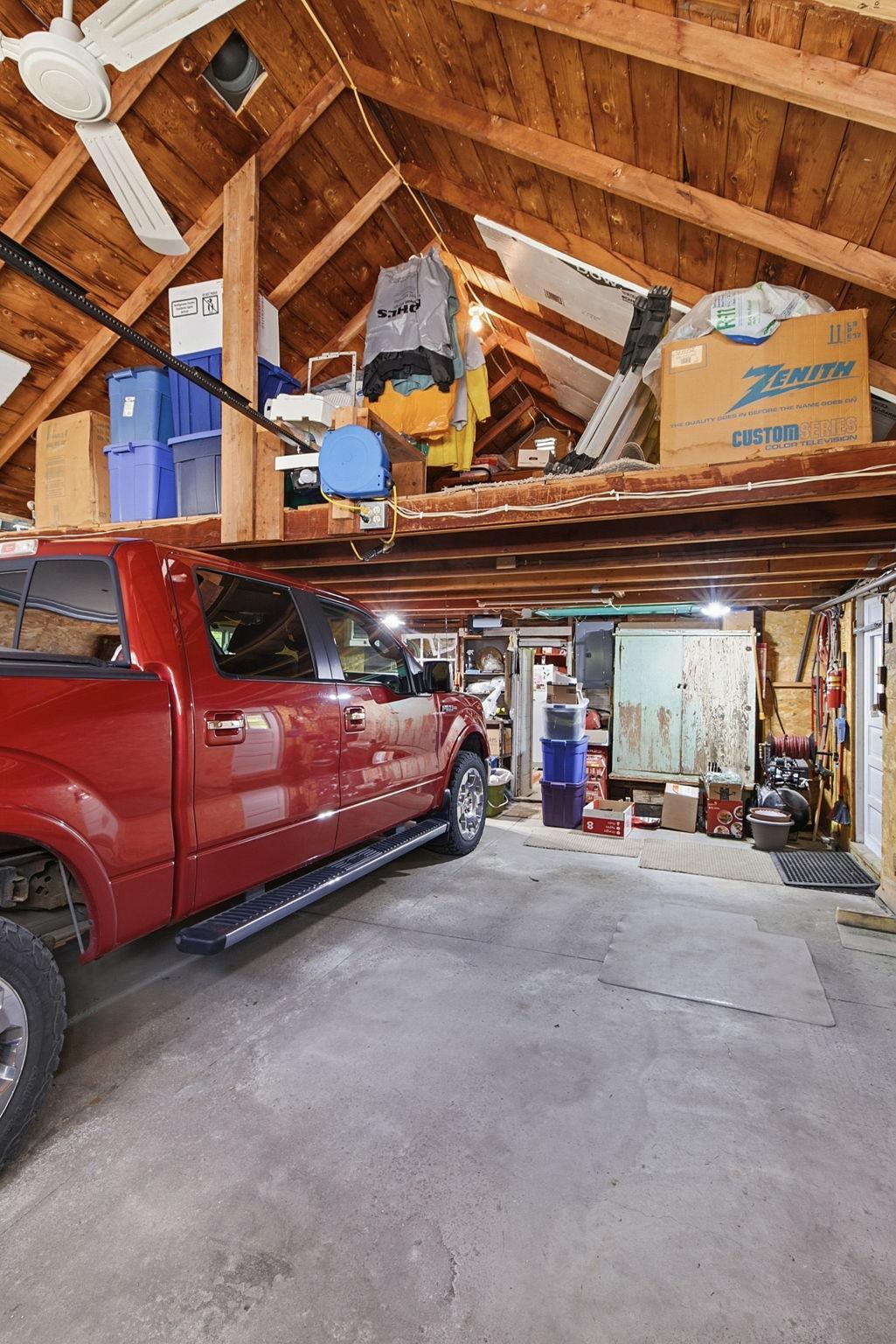 Appreciate all the extra storage above the double garage.