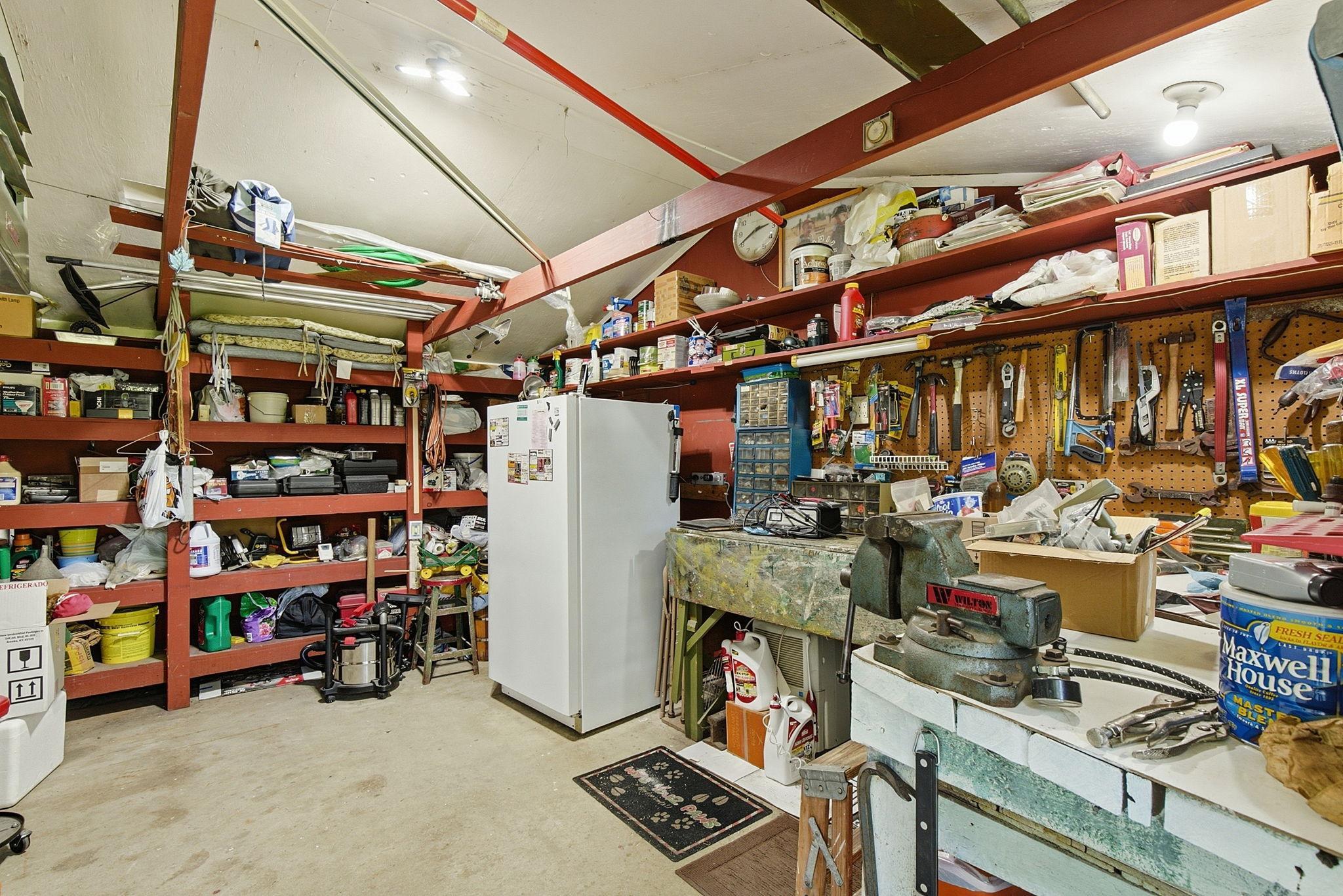 This heated shop would come in handy for anyone and has a 220 outlet as well.