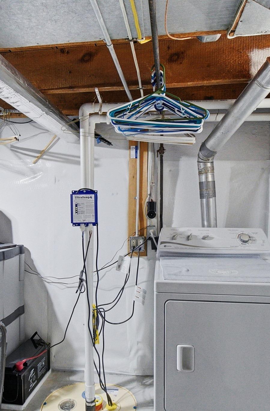 This basement has been professionally water proofed with a guarantee that transfers to the new buyers.