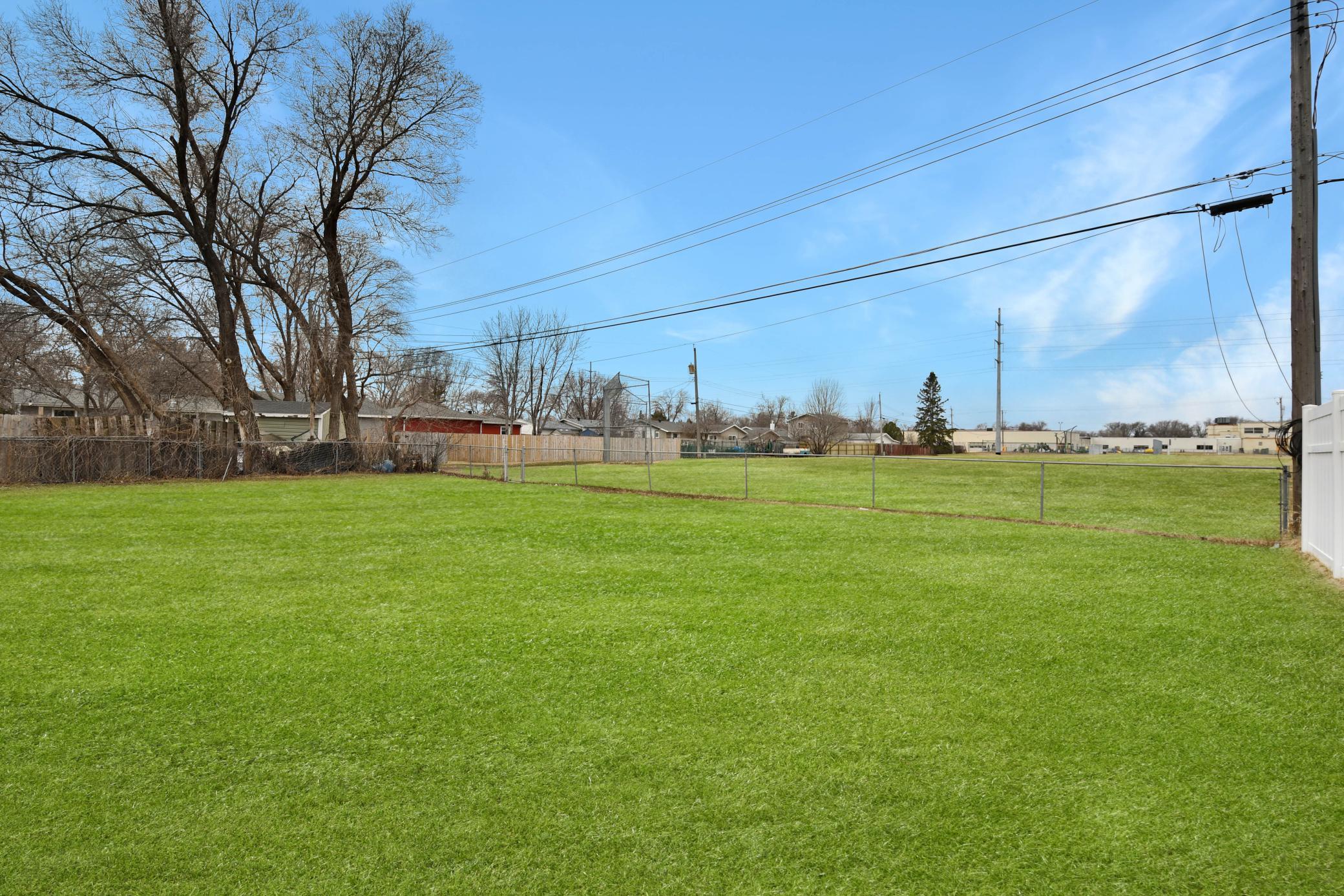 Large Back Yard