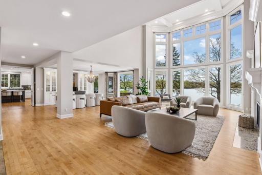 The formal and informal dining rooms offer direct patio access for easy indoor-outdoor flow.