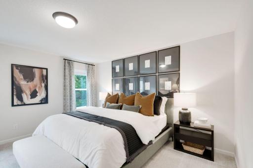 The spacious owner's suite!