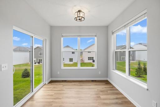 Morning Room with sliding glass door to your future deck!