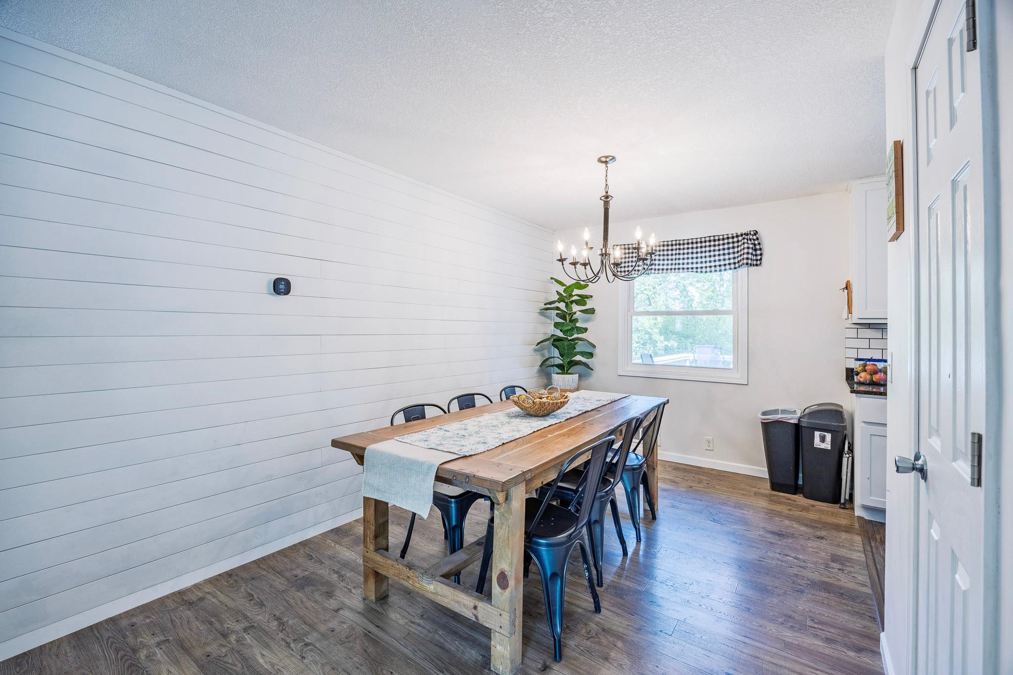 Dining Room with Custom Built Table!