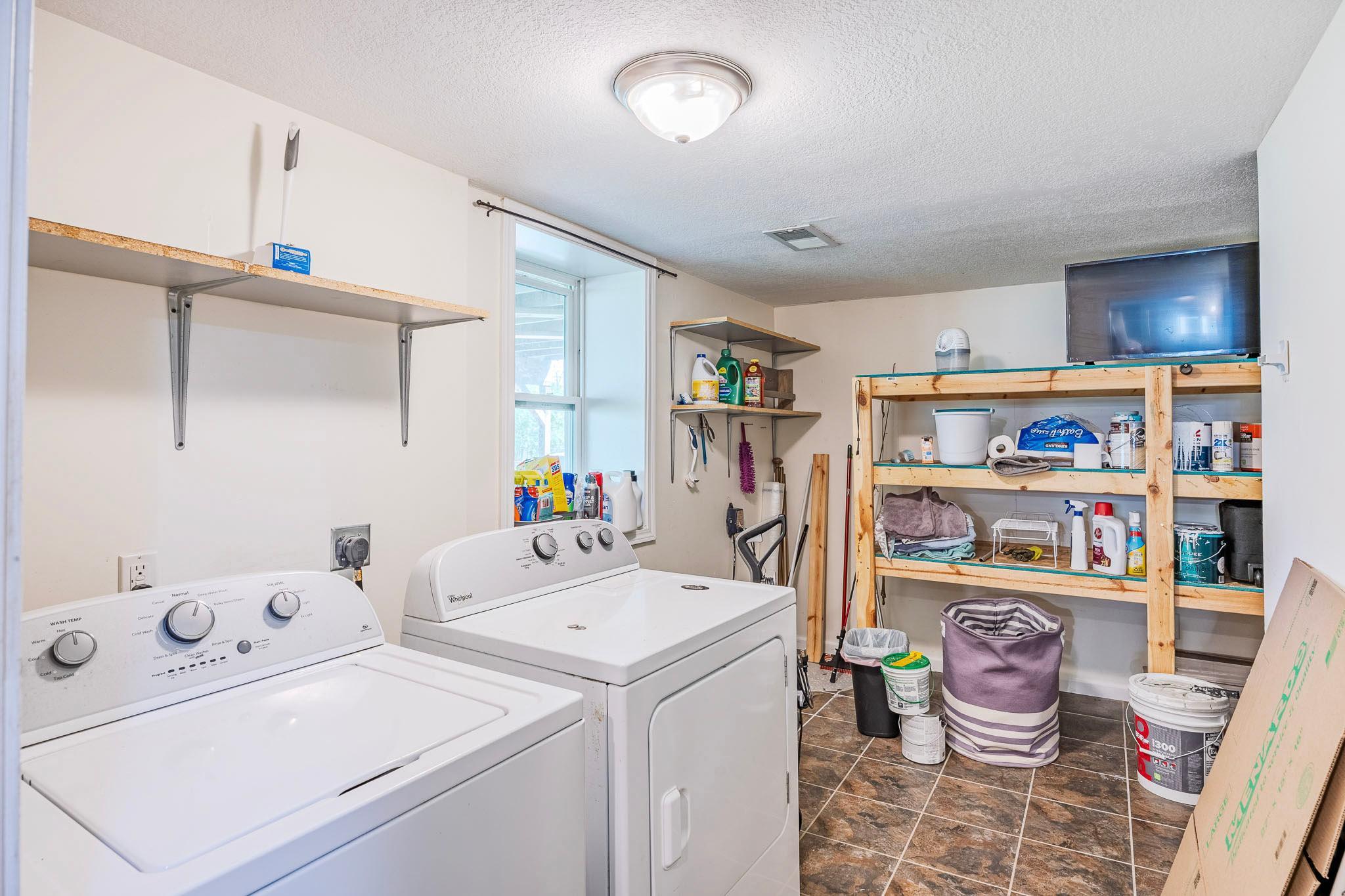 Laundry Room with plenty of Storage!