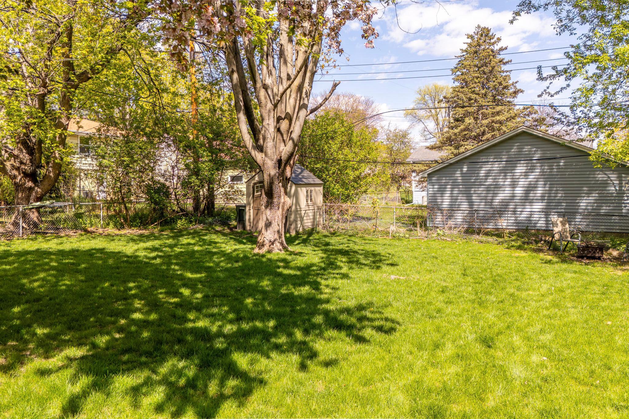 Large, flat backyard!