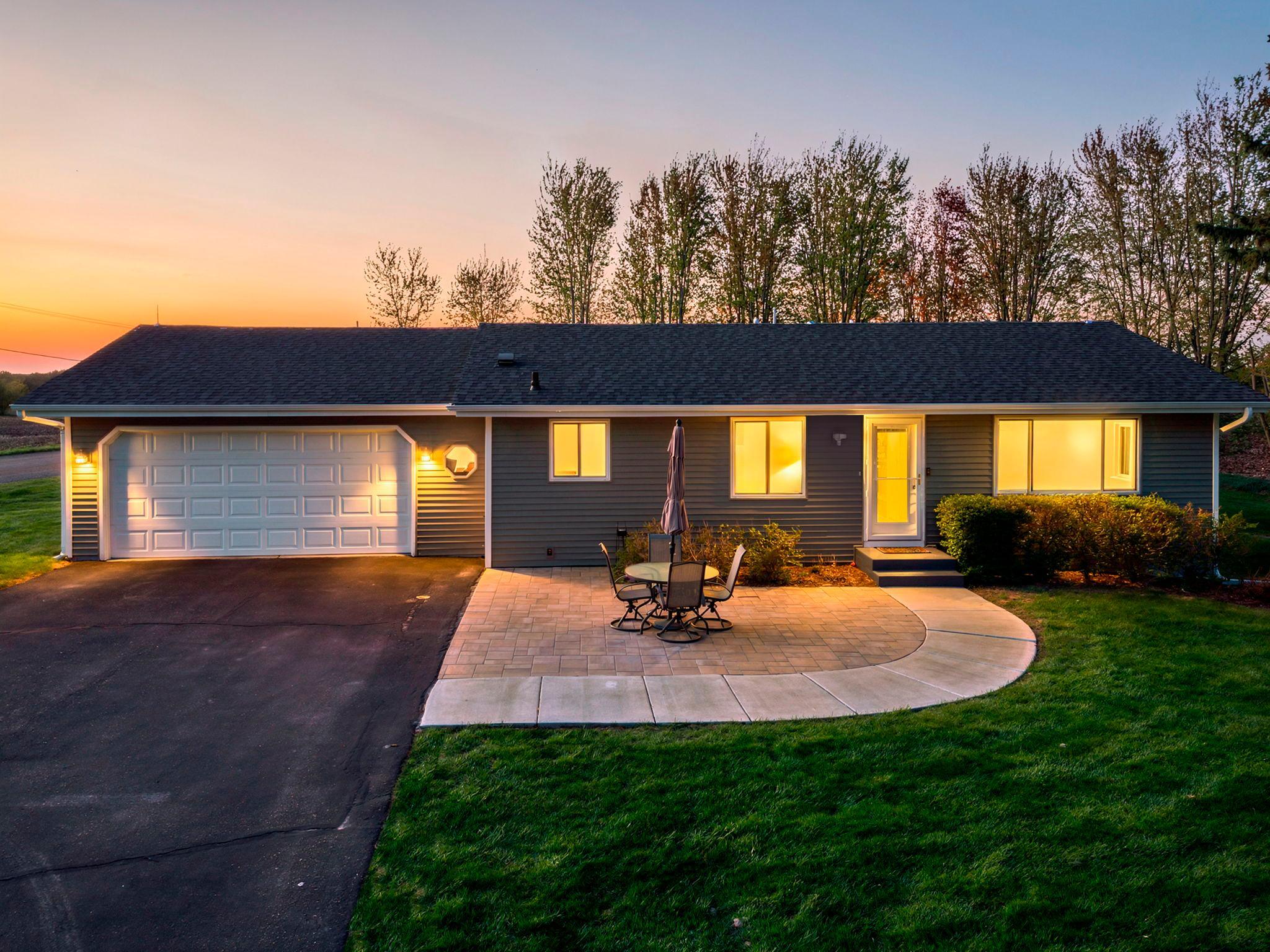 The home sits on 1.7 acres and has approximately 186 feet of lake frontage on Lake Waconia. It is west facing so you have lake views from your kitchen, informal dining room and living room windows.