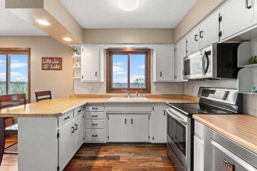 You won't mind doing the dishes with the views from the kitchen window.