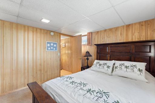 The bedrooms are just off of the family room.
