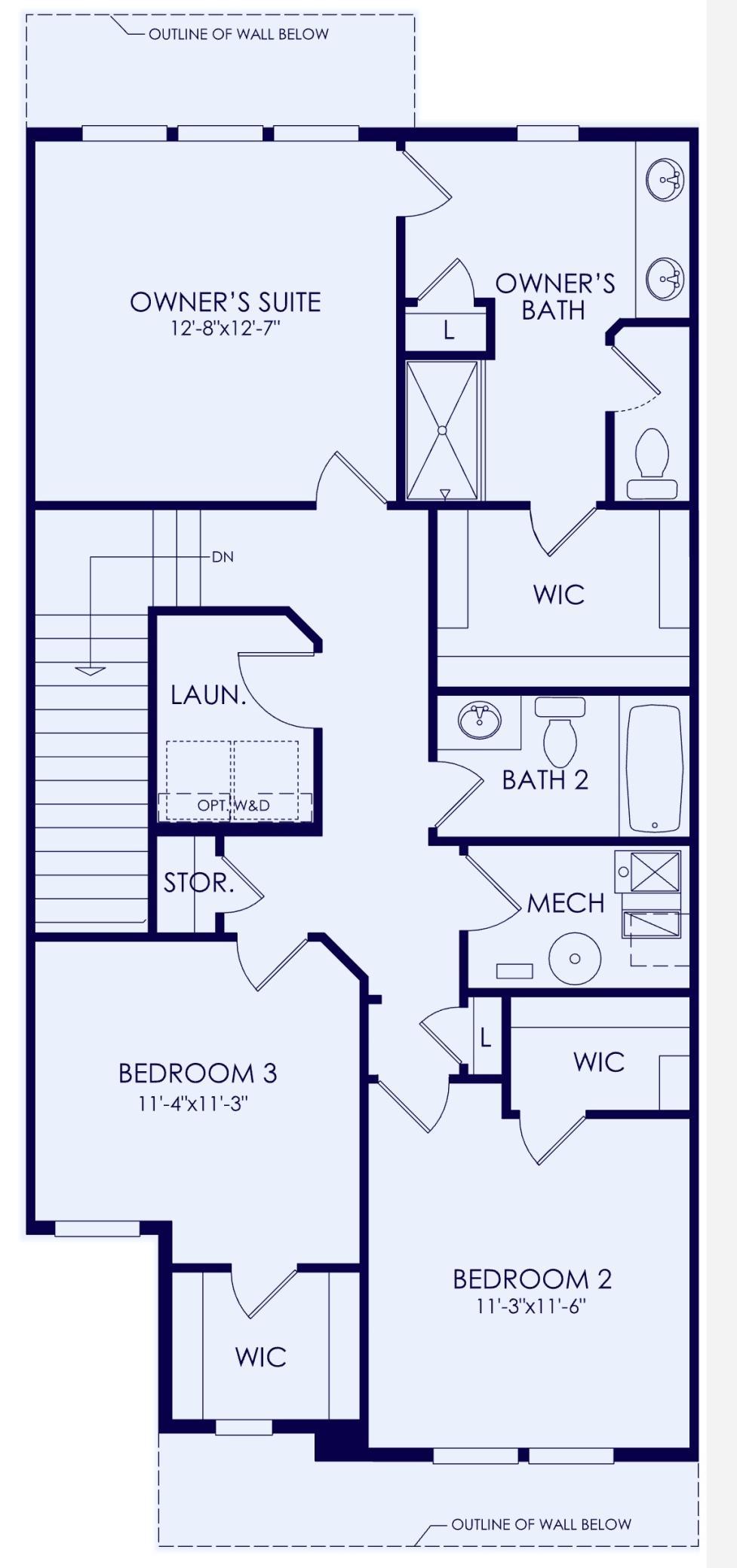 Bowman Example of Upper Level Floorplan