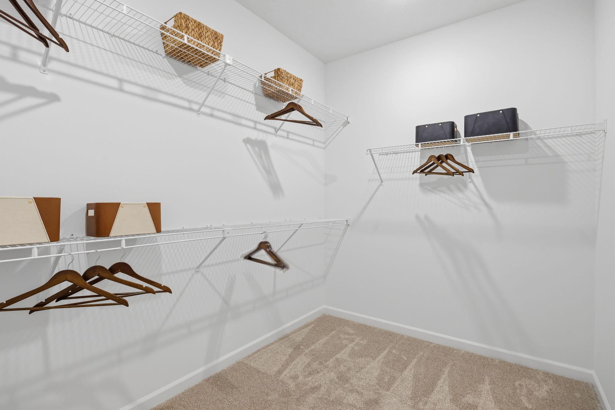 Huge Walk In Closet for great storage!